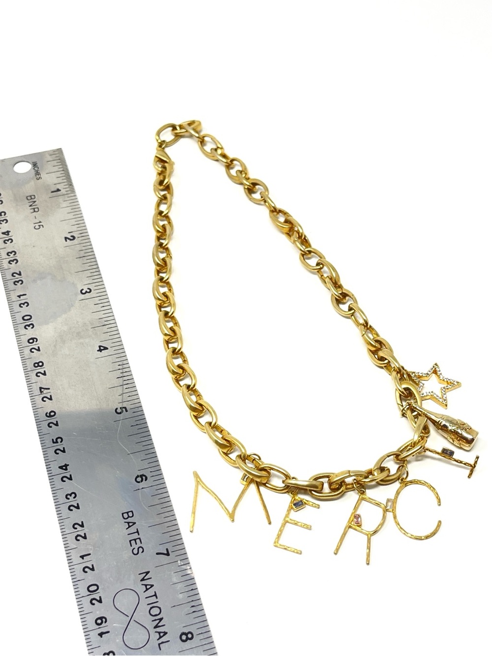 New Anthropologie Gold Charm Necklace - Picture 5 of 5